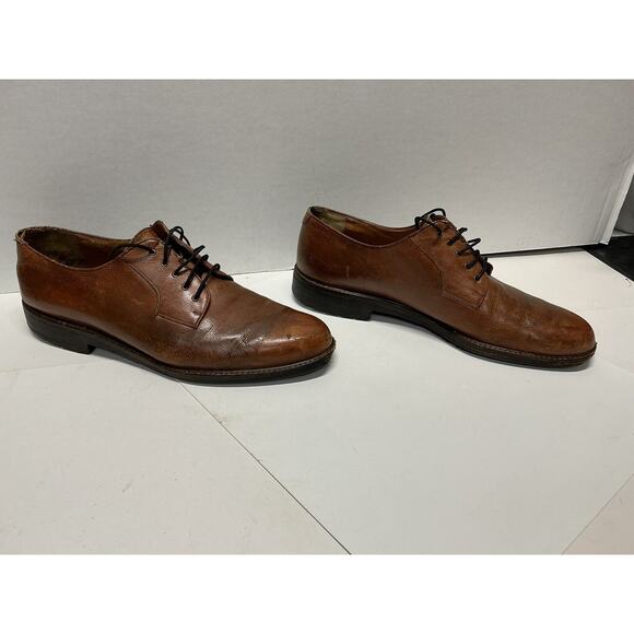 Salvatore Ferragamo Dress Shoes Men\'s Size 13 B Brown Leather Oxfords main image 16